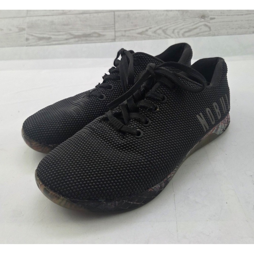NOBULL Outwork Trainer Sneakers Womens 7.5 Black Floral CrossFit Athleisure